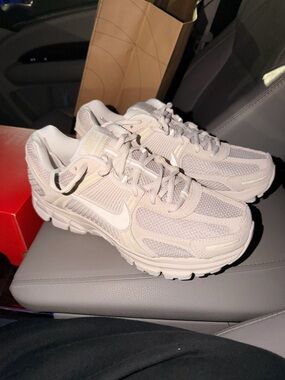 Nike Women's Light Cream/White Mesh Training Sneakers